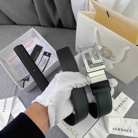 Replica Versace Fashion Top Quality Belts For Men Genuine Leather Belt Men Luxury Designer Strap Male Metal Belt 14