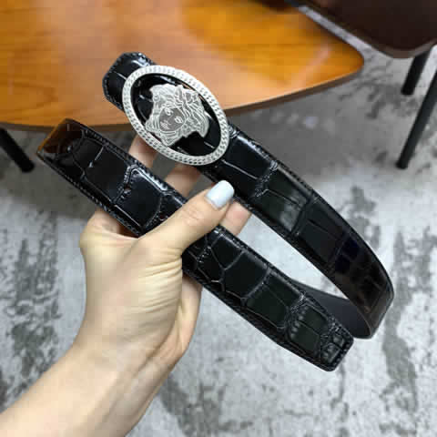 Replica Versace Fashion Top Quality Belts For Men Genuine Leather Belt Men Luxury Designer Strap Male Metal Belt 23