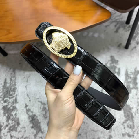 Replica Versace Fashion Top Quality Belts For Men Genuine Leather Belt Men Luxury Designer Strap Male Metal Belt 24