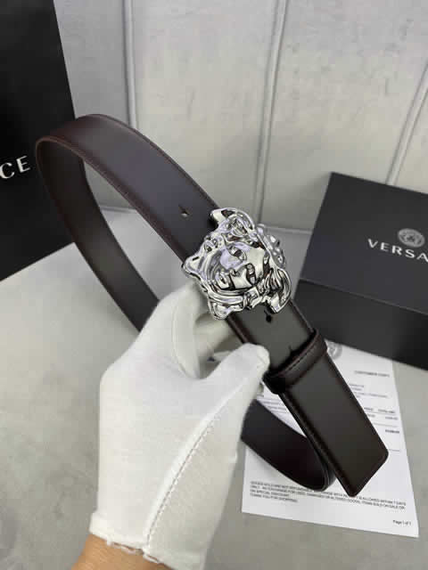 Replica Versace Fashion Top Quality Belts For Men Genuine Leather Belt Men Luxury Designer Strap Male Metal Belt 32