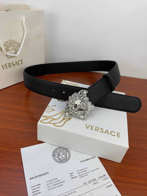 Replica Versace Fashion Top Quality Belts For Men Genuine Leather Belt Men Luxury Designer Strap Male Metal Belt 33