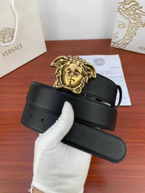 Replica Versace Fashion Top Quality Belts For Men Genuine Leather Belt Men Luxury Designer Strap Male Metal Belt 36