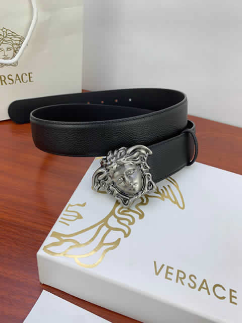 Replica Versace Fashion Top Quality Belts For Men Genuine Leather Belt Men Luxury Designer Strap Male Metal Belt 37