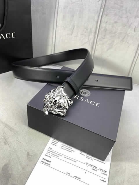 Replica Versace Fashion Top Quality Belts For Men Genuine Leather Belt Men Luxury Designer Strap Male Metal Belt 39