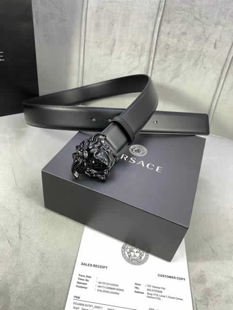 Replica Versace Fashion Top Quality Belts For Men Genuine Leather Belt Men Luxury Designer Strap Male Metal Belt 41