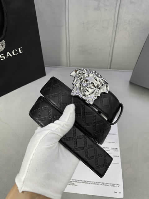Replica Versace Fashion Top Quality Belts For Men Genuine Leather Belt Men Luxury Designer Strap Male Metal Belt 43