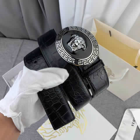 Replica Versace Fashion Top Quality Belts For Men Genuine Leather Belt Men Luxury Designer Strap Male Metal Belt 74