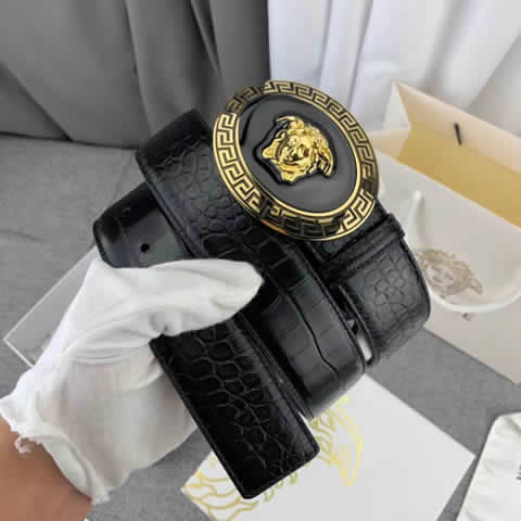 Replica Versace Fashion Top Quality Belts For Men Genuine Leather Belt Men Luxury Designer Strap Male Metal Belt 75