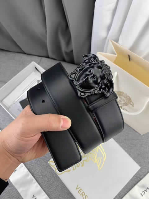 Replica Versace Fashion Top Quality Belts For Men Genuine Leather Belt Men Luxury Designer Strap Male Metal Belt 76