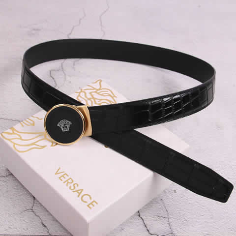 Replica Versace Fashion Top Quality Belts For Men Genuine Leather Belt Men Luxury Designer Strap Male Metal Belt 89