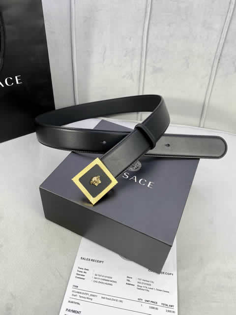 Replica Versace Fashion Top Quality Belts For Men Genuine Leather Belt Men Luxury Designer Strap Male Metal Belt 96