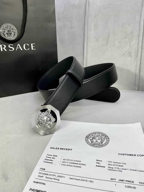 Replica Versace Fashion Top Quality Belts For Men Genuine Leather Belt Men Luxury Designer Strap Male Metal Belt 98