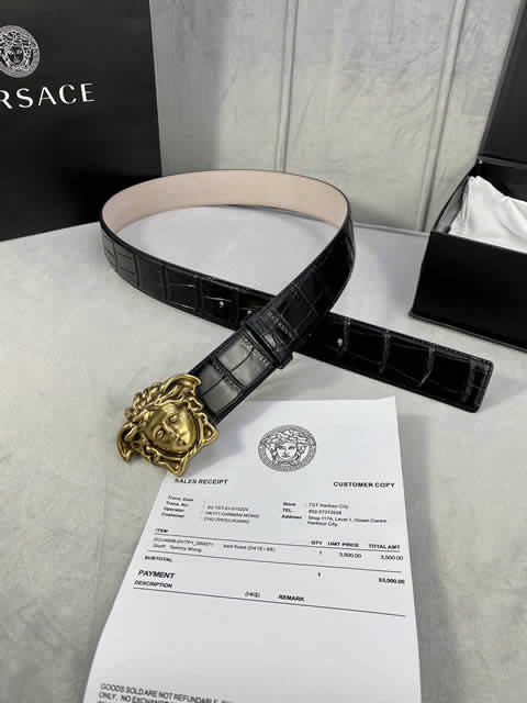 Replica Versace Fashion Top Quality Belts For Men Genuine Leather Belt Men Luxury Designer Strap Male Metal Belt 110