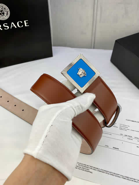 Replica Versace Fashion Top Quality Belts For Men Genuine Leather Belt Men Luxury Designer Strap Male Metal Belt 128