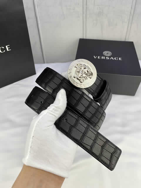 Replica Versace Fashion Top Quality Belts For Men Genuine Leather Belt Men Luxury Designer Strap Male Metal Belt 140