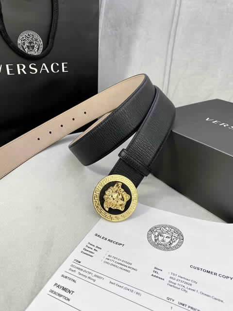 Replica Versace Fashion Top Quality Belts For Men Genuine Leather Belt Men Luxury Designer Strap Male Metal Belt 157