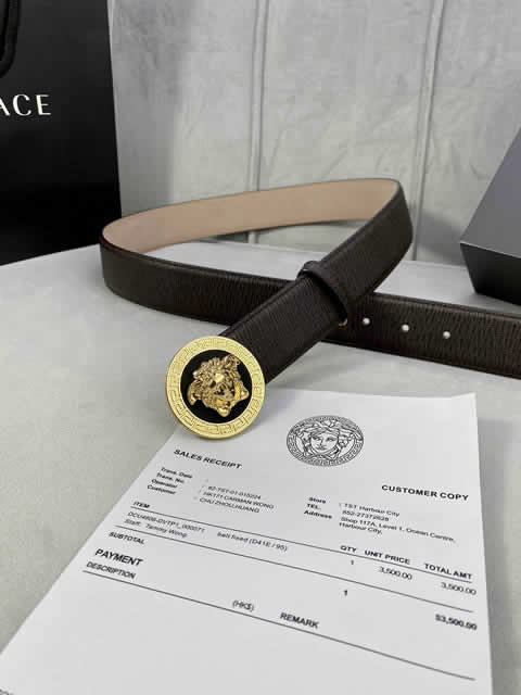 Replica Versace Fashion Top Quality Belts For Men Genuine Leather Belt Men Luxury Designer Strap Male Metal Belt 159