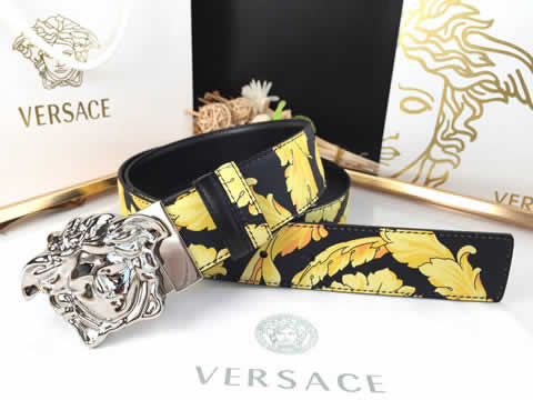 Replica Versace Fashion Top Quality Belts For Men Genuine Leather Belt Men Luxury Designer Strap Male Metal Belt 185