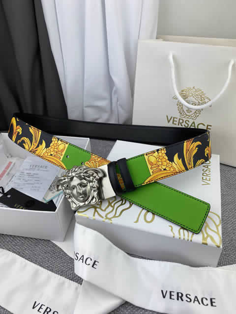 Fake Versace New Business Casual Belt Women Top Quality Genuine Leather Belts For Male Metal Buckle Women Fashion Luxury Belt 21