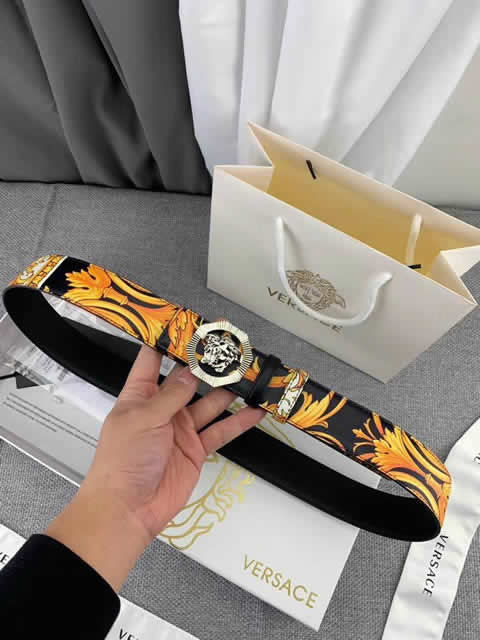 Fake Versace New Business Casual Belt Women Top Quality Genuine Leather Belts For Male Metal Buckle Women Fashion Luxury Belt 36