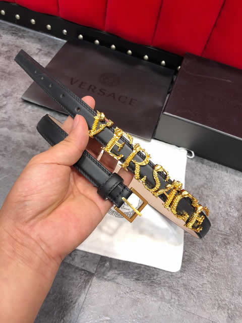 Fake Versace New Business Casual Belt Women Top Quality Genuine Leather Belts For Male Metal Buckle Women Fashion Luxury Belt 62