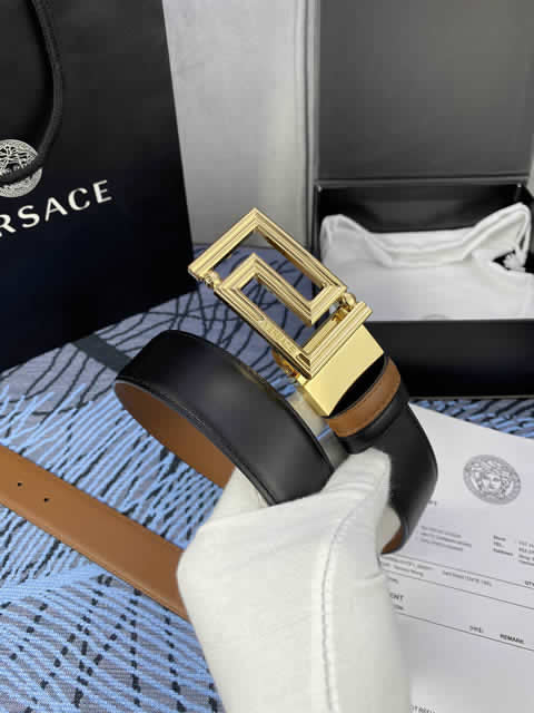 Fake Versace New Business Casual Belt Women Top Quality Genuine Leather Belts For Male Metal Buckle Women Fashion Luxury Belt 64
