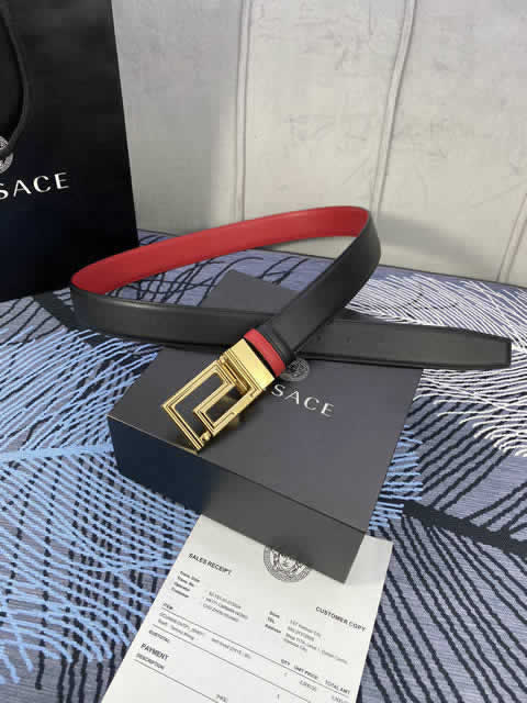 Fake Versace New Business Casual Belt Women Top Quality Genuine Leather Belts For Male Metal Buckle Women Fashion Luxury Belt 71
