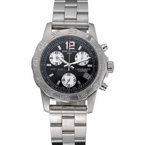 Breitling Colt Chronograph II Black Dial Stainless Steel Bracelet  622427