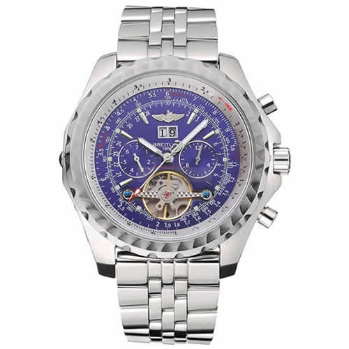 Breitling Bentley Mulliner Tourbillon Blue Dial Stainless Steel Case And Bracelet  622735