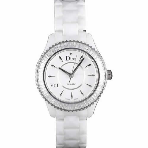 Dior VIII Baguette Cut White Diamonds cd01 621354