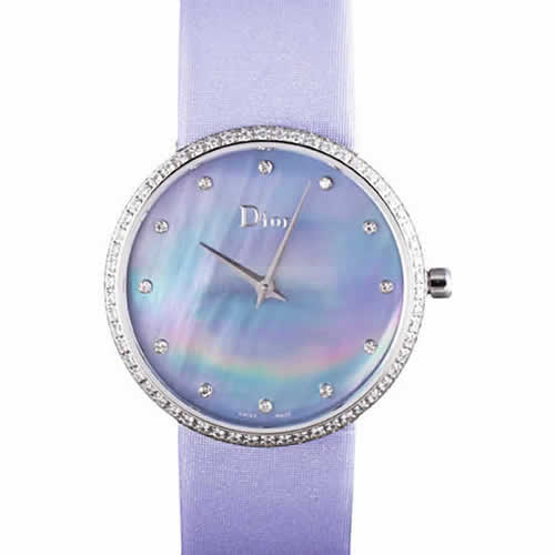 La D de Dior  Lavender Rubber Strap with Lavender Dial  621509