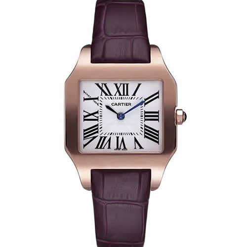 Cartier Santos 100 Polished Rose Gold Bezel 621921