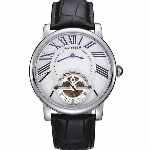 Cartier Rotonde Flying Tourbillon White Dial 621939