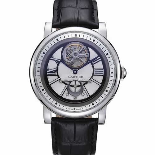 Cartier Rotonde Flying Tourbillon White Dial 621945