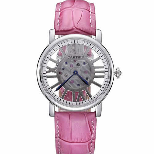 Cartier Rotonde Skeleton Flying Tourbillon Pink 621973