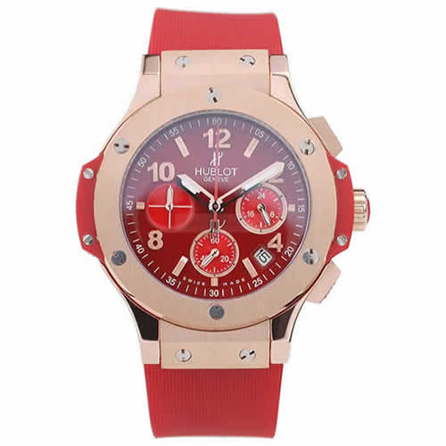 Hublot Big Bang Red Strap Red Dial Watch 98069