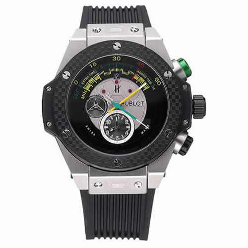 Hublot Big Bang Unico Bi-Retrograde Chrono King Stainless Steel Case Black Rubber Strap  622770