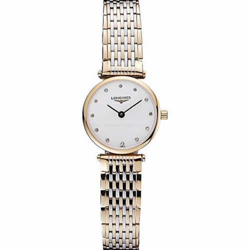 Longines La Grande Classique Two Tone Band White Dial Diamond Markers Femme  622102