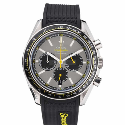 Omega Speedmaster Racing Chronograph Grey Dial Rubber Bracelet   622540