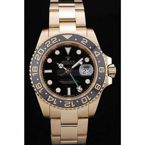 Rolex GMT Master II Black Ceramic Bezel Black Dial 98228