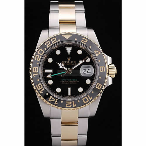 Rolex GMT Master II Black Ceramic Bezel Black Dial 98229