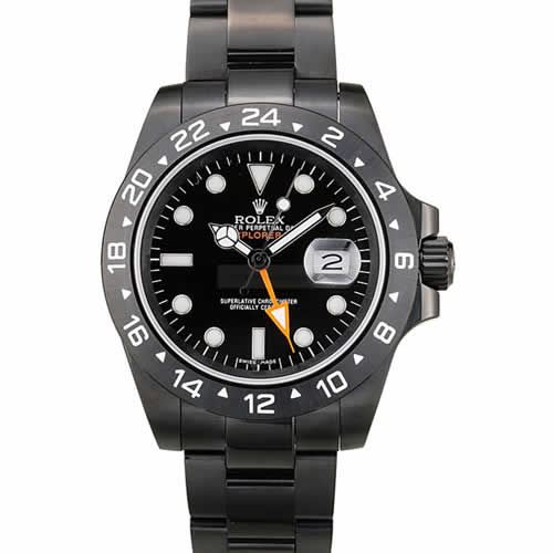 Rolex Explorer Black Ceramic Bezel Black Dial Watch 2385