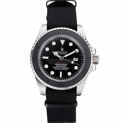 Rolex Submariner STEALTH MK IV Black Fabric Band rl424 621386