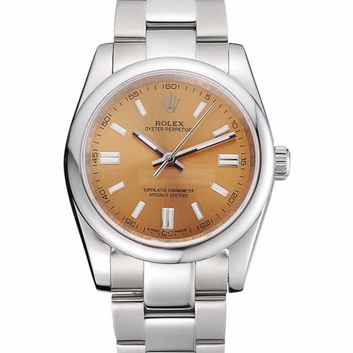 Rolex Oyster Perpetual DateJust Stainless Steel Case Champagne Dial Stainless Steel Bracelet   622639