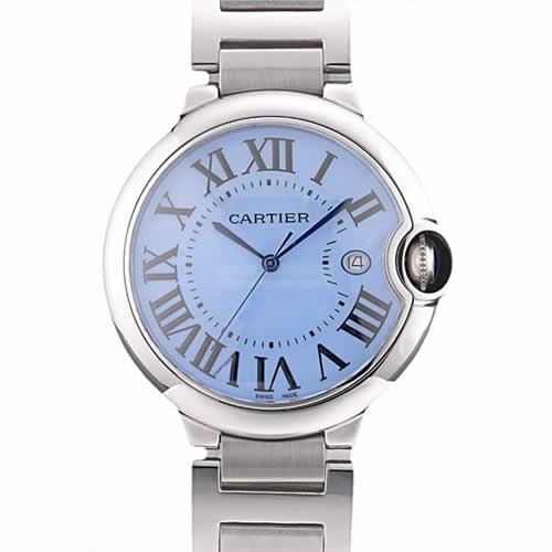 Cartier Ballon Bleu 42mm Blue Dial Stainless Steel Case And Bracelet