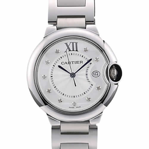 Cartier Ballon Bleu 38mm White Dial Stainless Steel Case And Bracelet