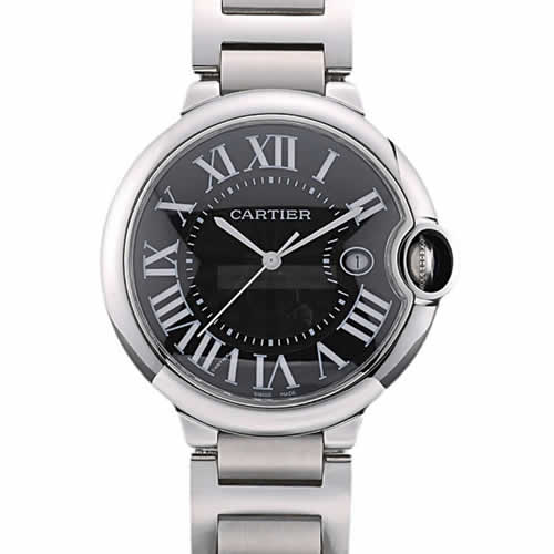 Cartier Ballon Bleu 42mm Black Dial Stainless Steel Case And Bracelet