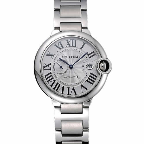 Swiss Cartier Ballon Bleu White Dial Stainless Steel Case Steel Bracelet  622672