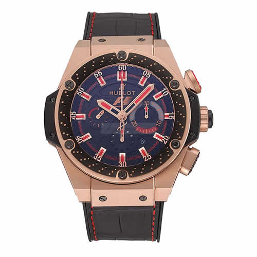 Swiss Hublot Big Bang Limited Edition Formula 1 Black And Red Dial Gold Case Black Strap  62287