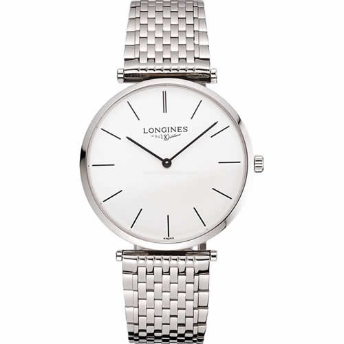 Swiss Longines Grande Classique White Dial Stainless Steel Case And Bracelet